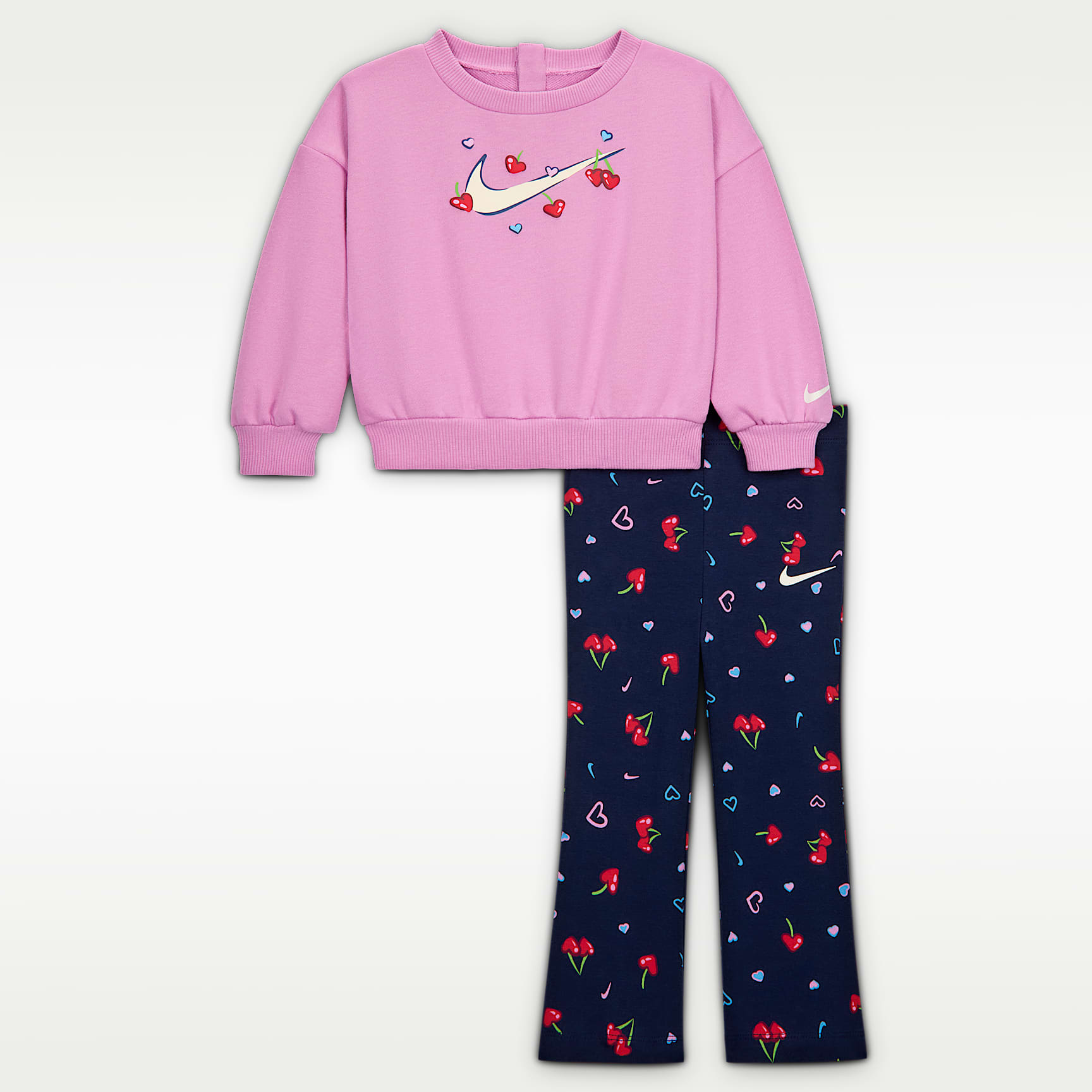 NIKE & GYAKUSOU ファーストモデル ロング&ショートパンツ セット Nike Cherry Baby (12-24M) Crew and Leggings Set. Nike.com